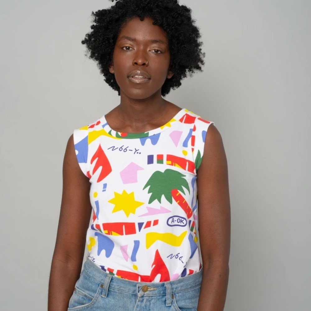 NWT Nooworks A-OK muscle tee